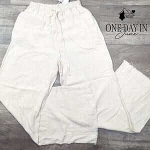 Mooloola Linen Aria Dallas Beach Pants Size 8